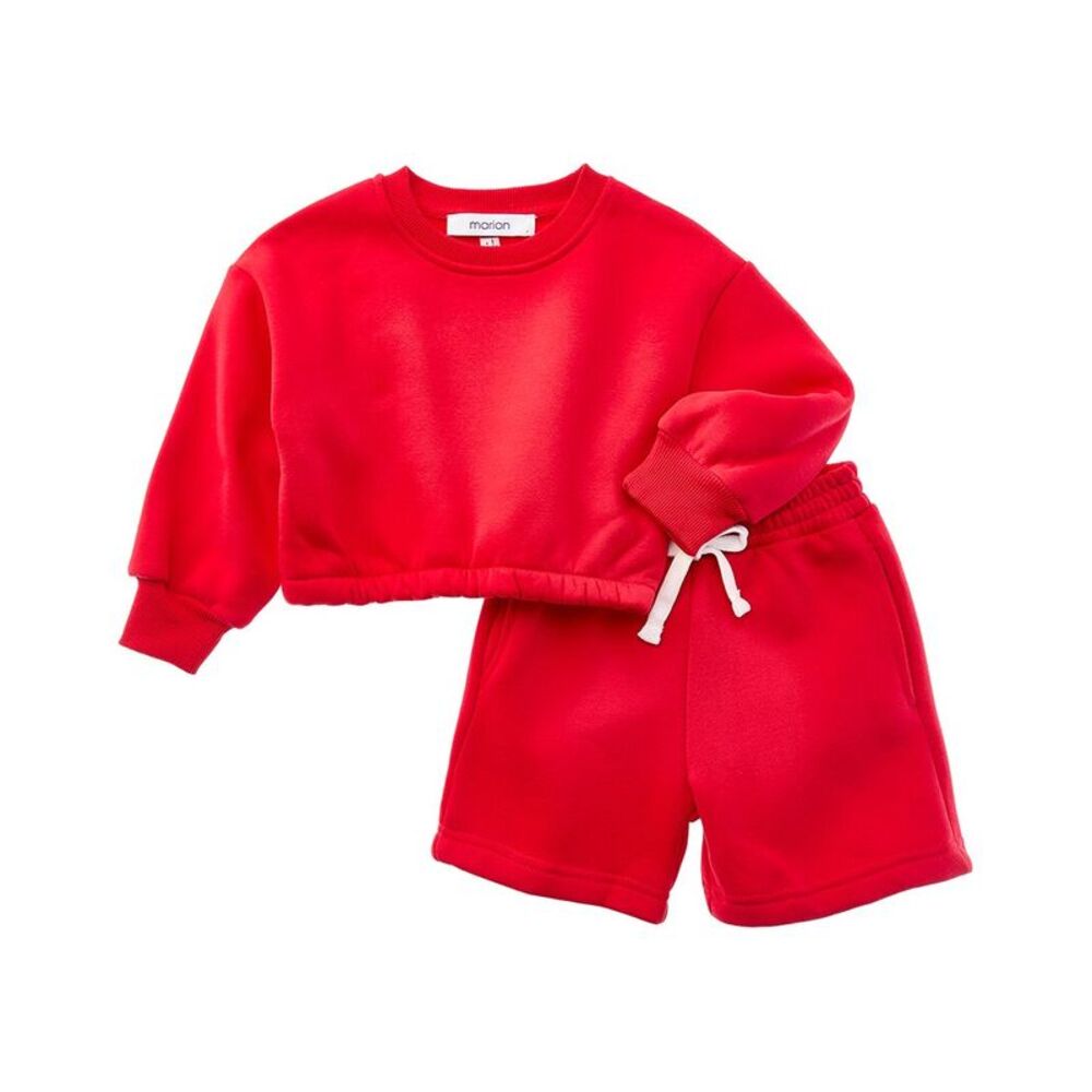 Marion Girls  2Pc Top & Short Jog Set